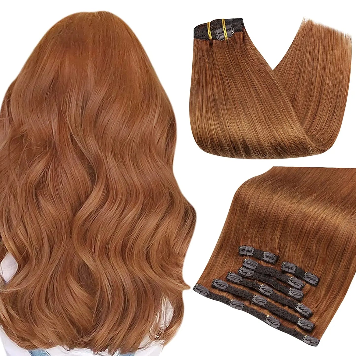 Human Hair Extensions Clips