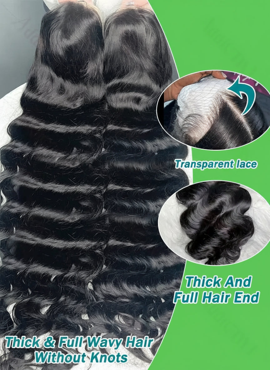 250% 13x6 Hd Transparent Lace Frontal Wig Body Wave