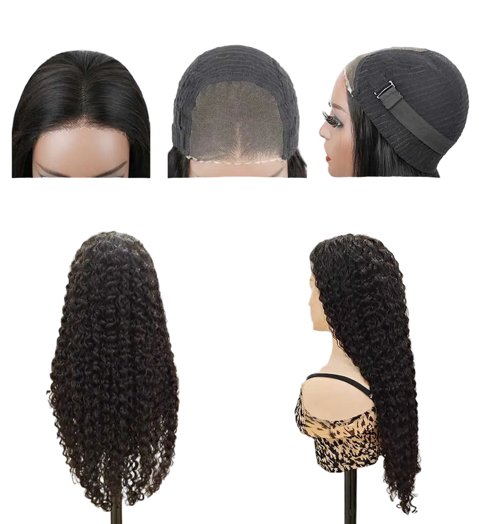 Water Wave Glueless 13*4 Wig  Lace Wig 180% Pre-Plucked