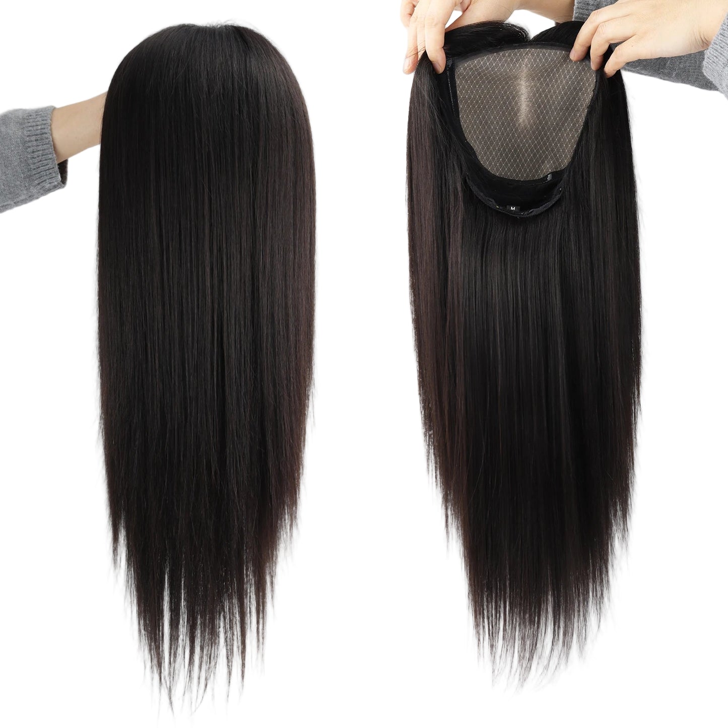 Silk Top Full Lace Wig with Bangs