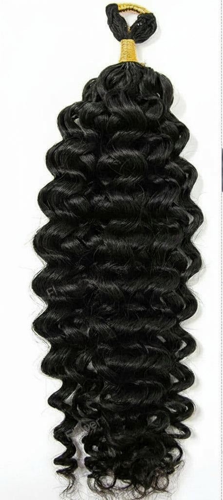 Feathered Crochet Braiding Hair Spanish Curly