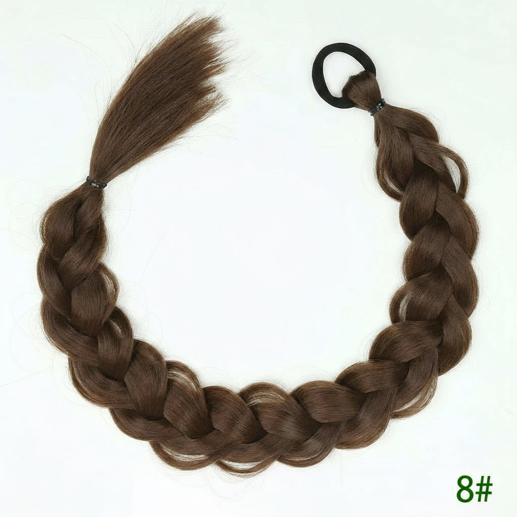Synthetic Braided Long Ponytail Extensions