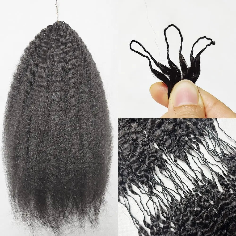 100g/PC Feather Crochet Human Hair Extensions Knotless