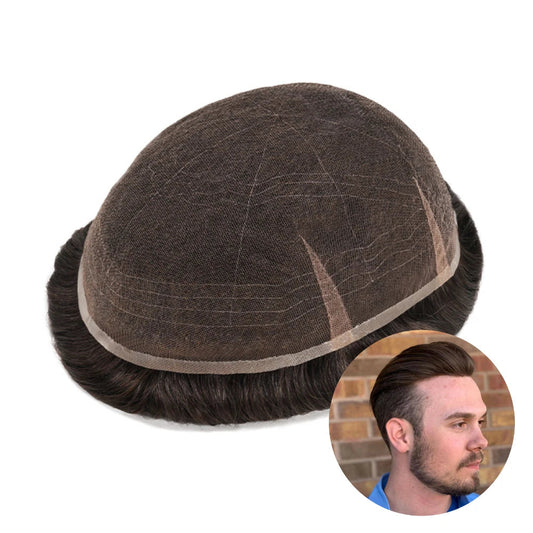 New Full Lace Toupee Men French Lace