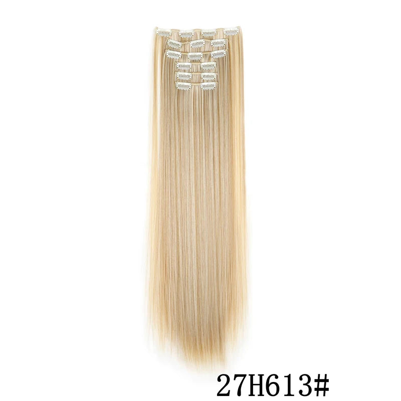 Synthetic Clips in Hair Extensions