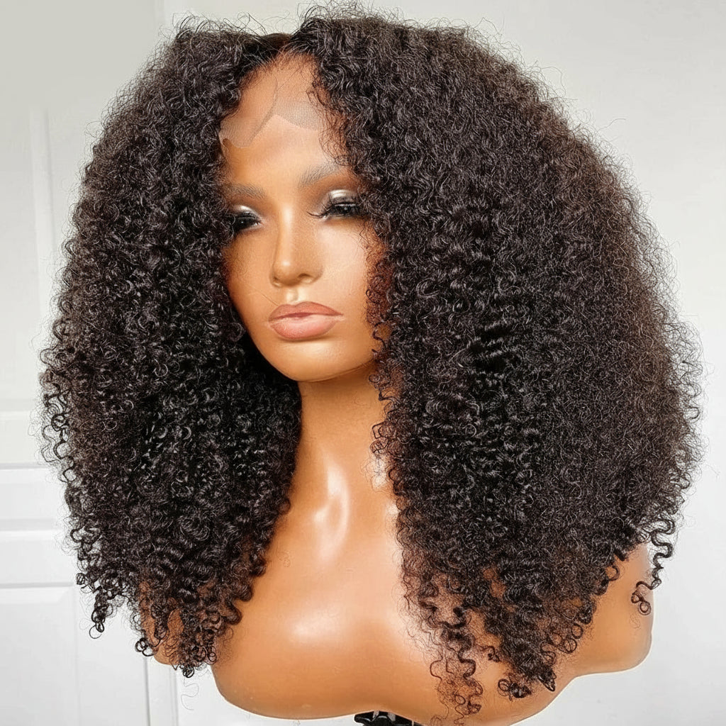 Mongolian Kinky Curly Human 13x4 Hair