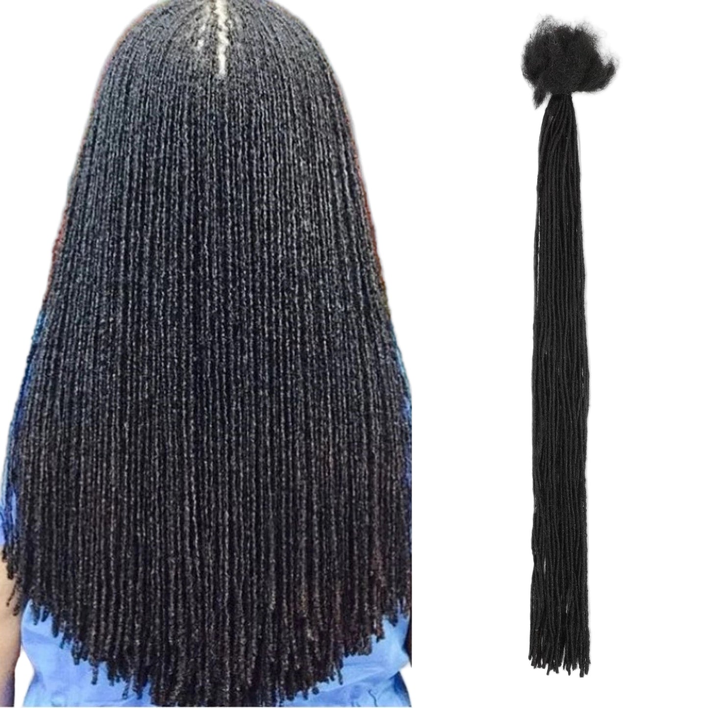 Dreadlock Extensions Real Human Hair for Man/Women