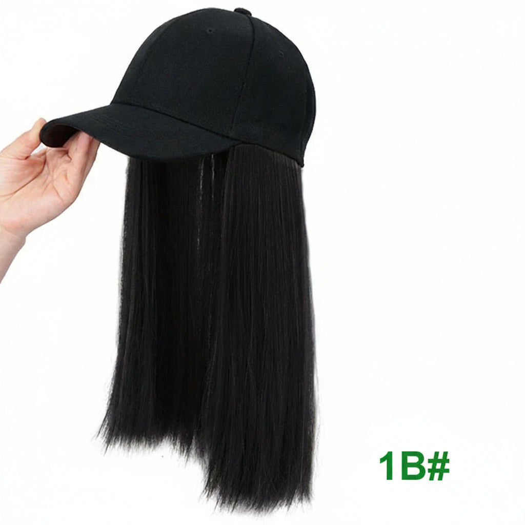 18Inch Synthetic Baseball Cap  Long  Hair Extensions