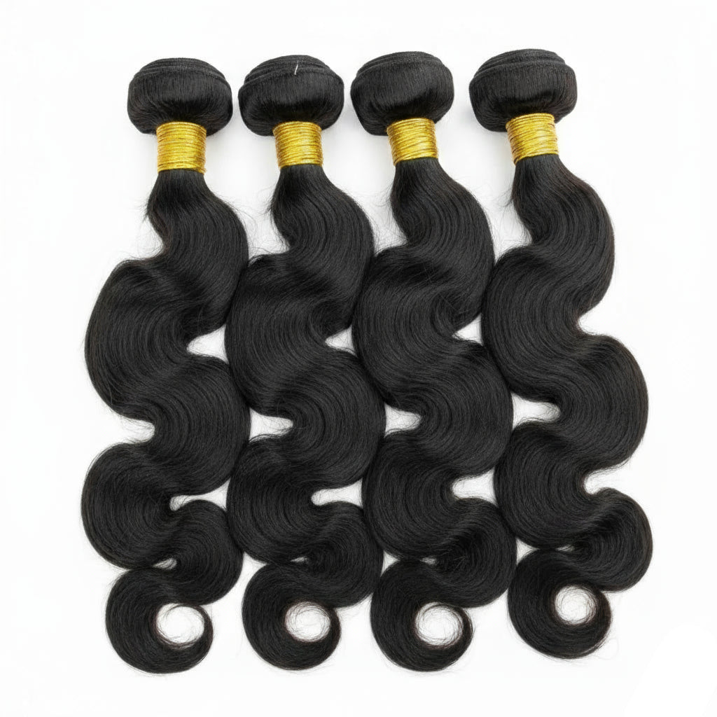 Loose Body Wave Virgin Raw Indian Human Hair 3/4 Bundles Deal Wet And Wavy Hair Weave Extension Double Weft