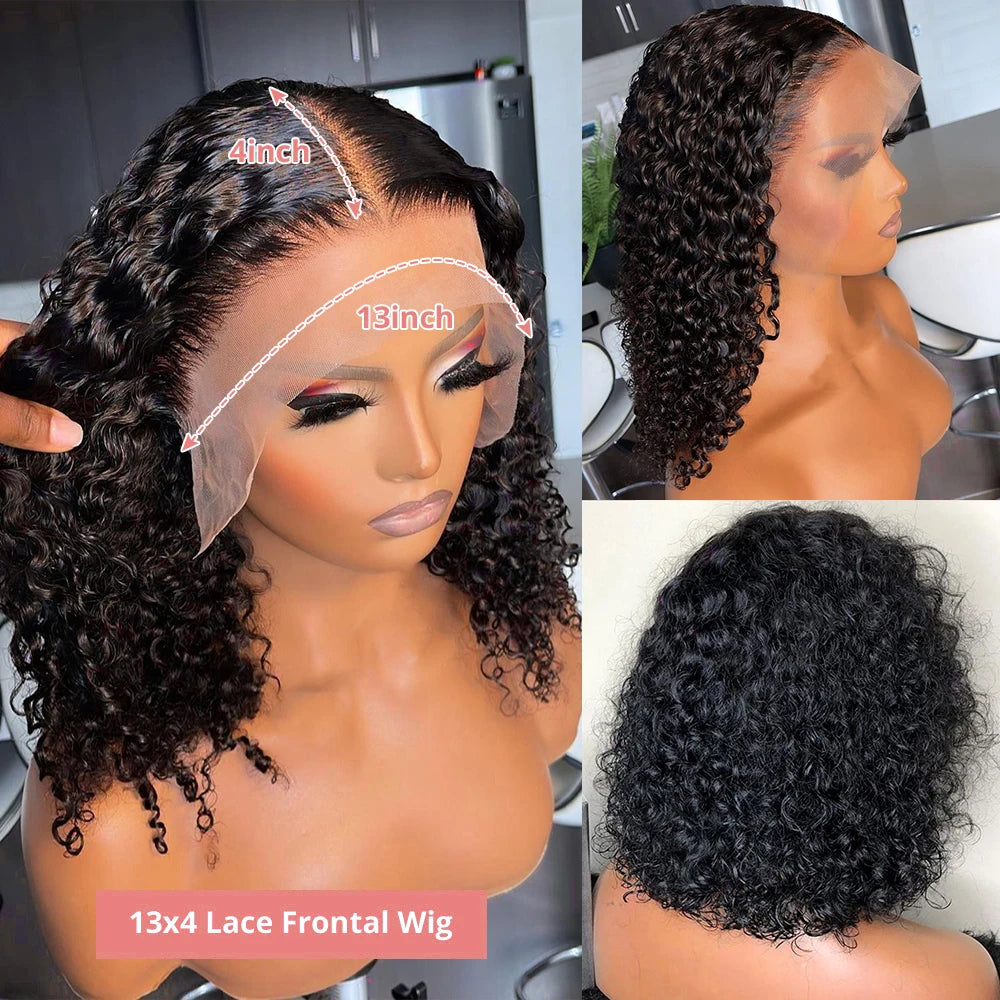 Glueless Wig Short Kinky Curly Bob