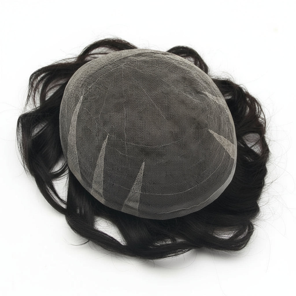 New Full Lace Toupee Men French Lace