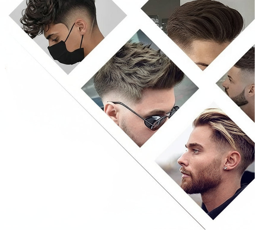 Natural Hairline Q6 Lace Front Male Wigs