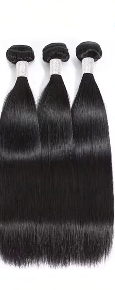 38 40 Inch Raw Straight Bundles 100% Human Hair 3 4 5 Bundle Brazilian Weave Virgin Raw Hair Human Hair Bundles Extensions Black