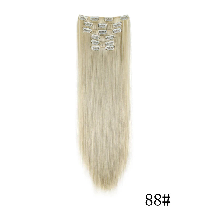Synthetic Clips in Hair Extensions