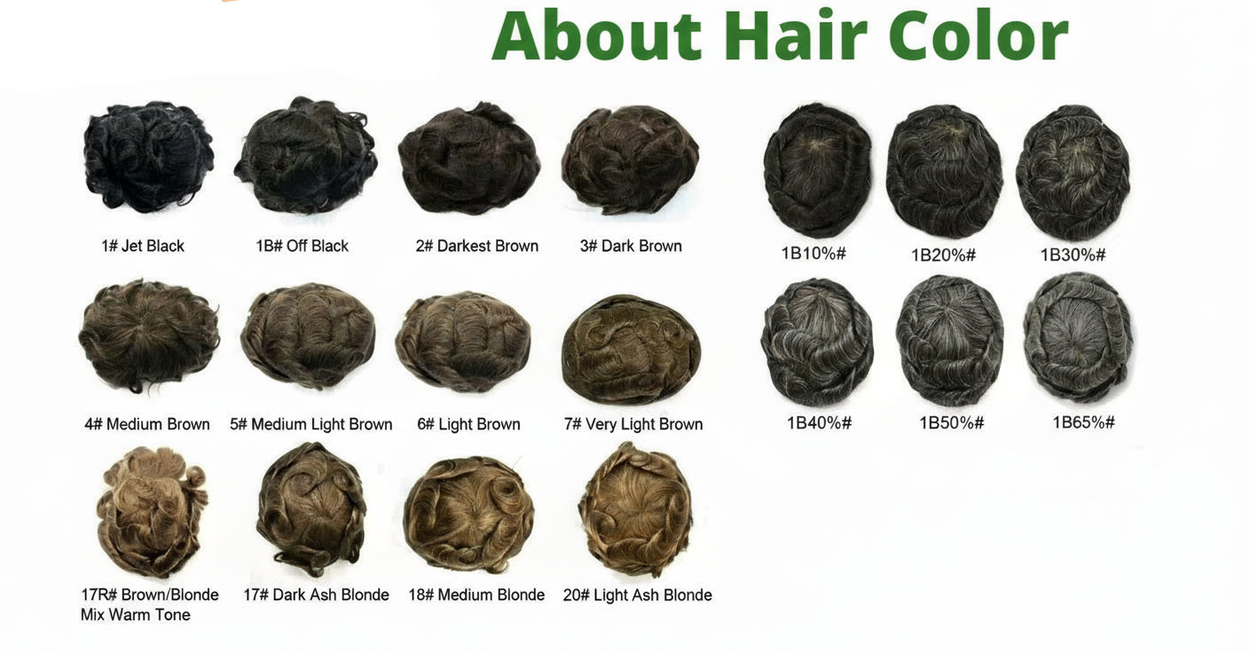 Human Hair Toupee D73 Indian Hair System