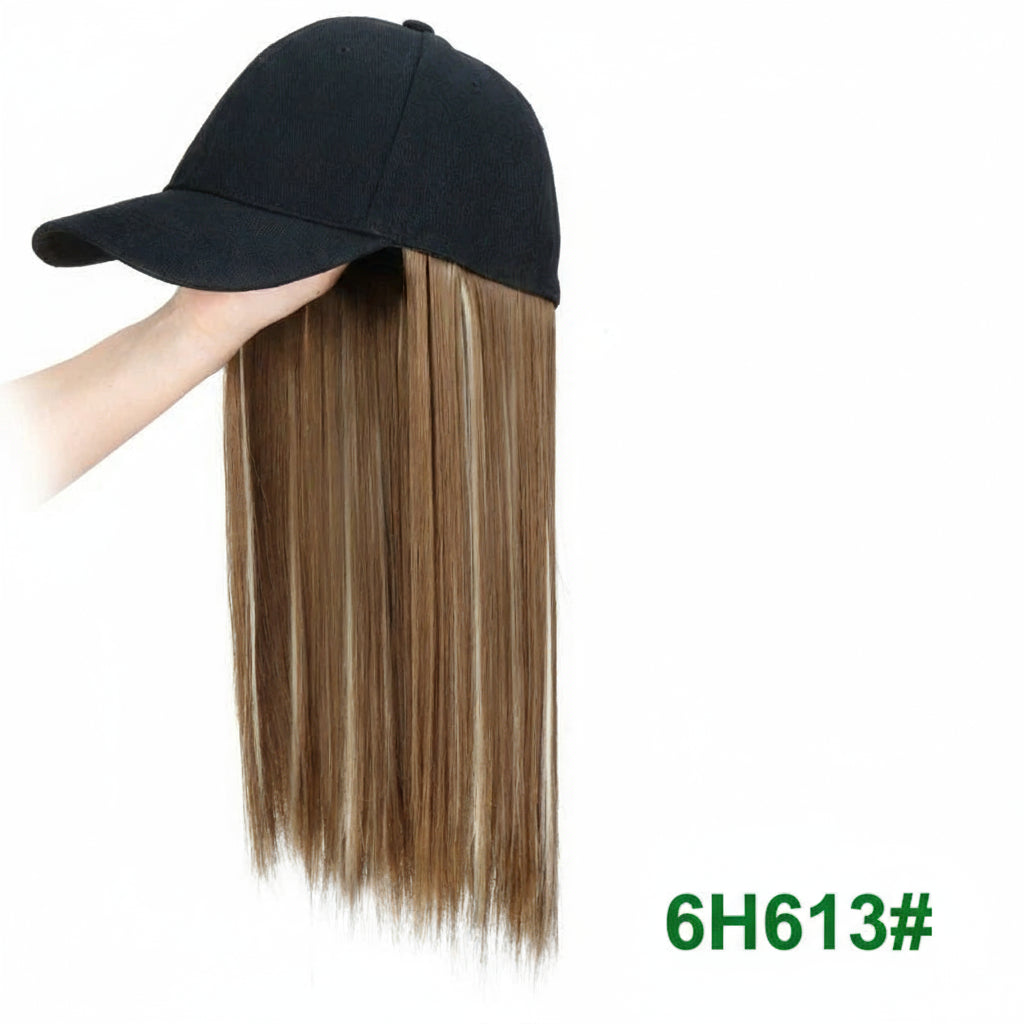 18Inch Synthetic Baseball Cap  Long  Hair Extensions