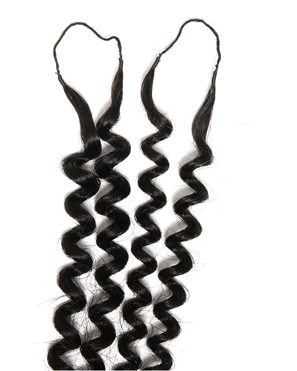 Kinky Curly Crochet Human Hair Knotless