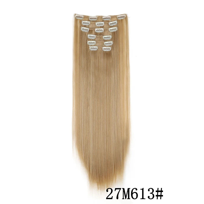 Synthetic Clips in Hair Extensions