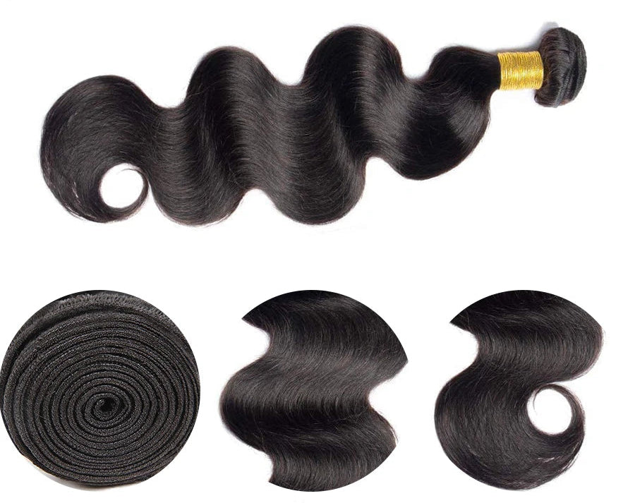 Raw Virgin Unprocessed Body Wave Human Hair Bundles