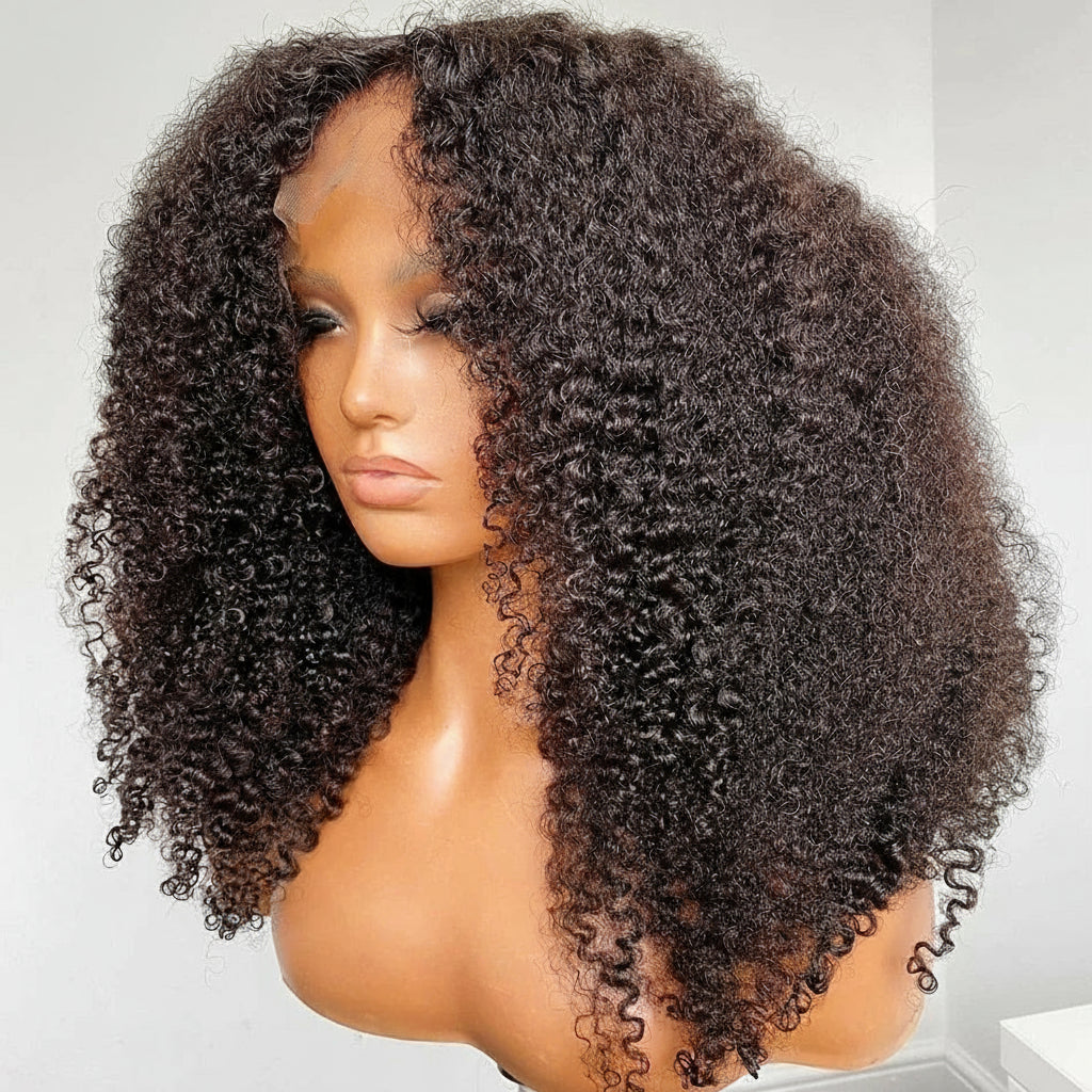 Mongolian Kinky Curly Human 13x4 Hair