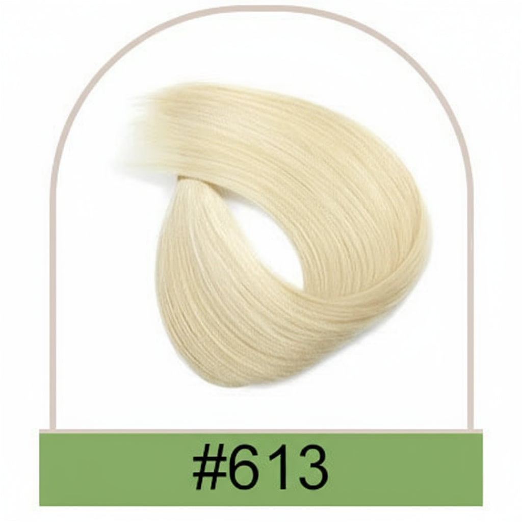 Ponytail Human Hair Straight Clips