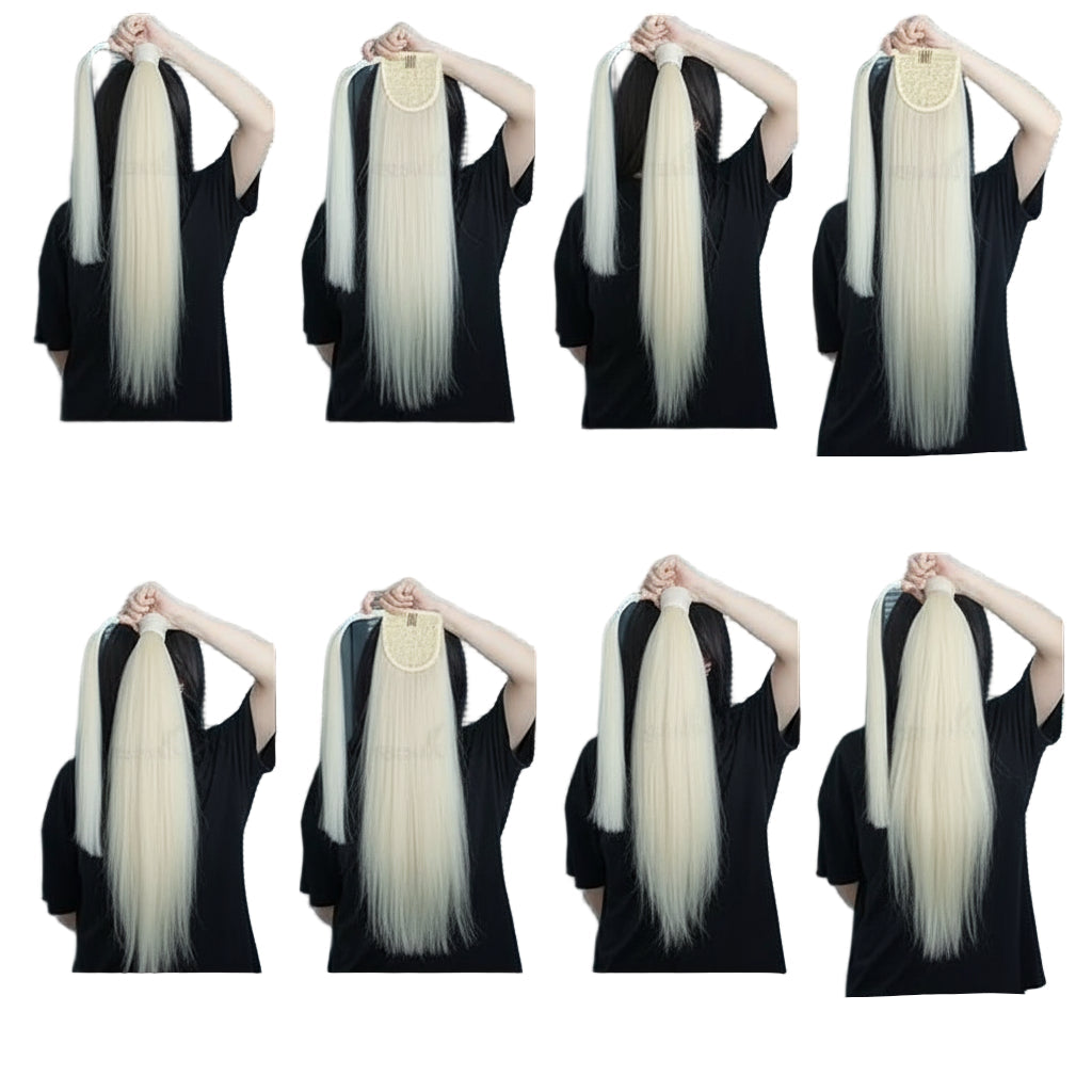 Blonde Ponytail Human Hair