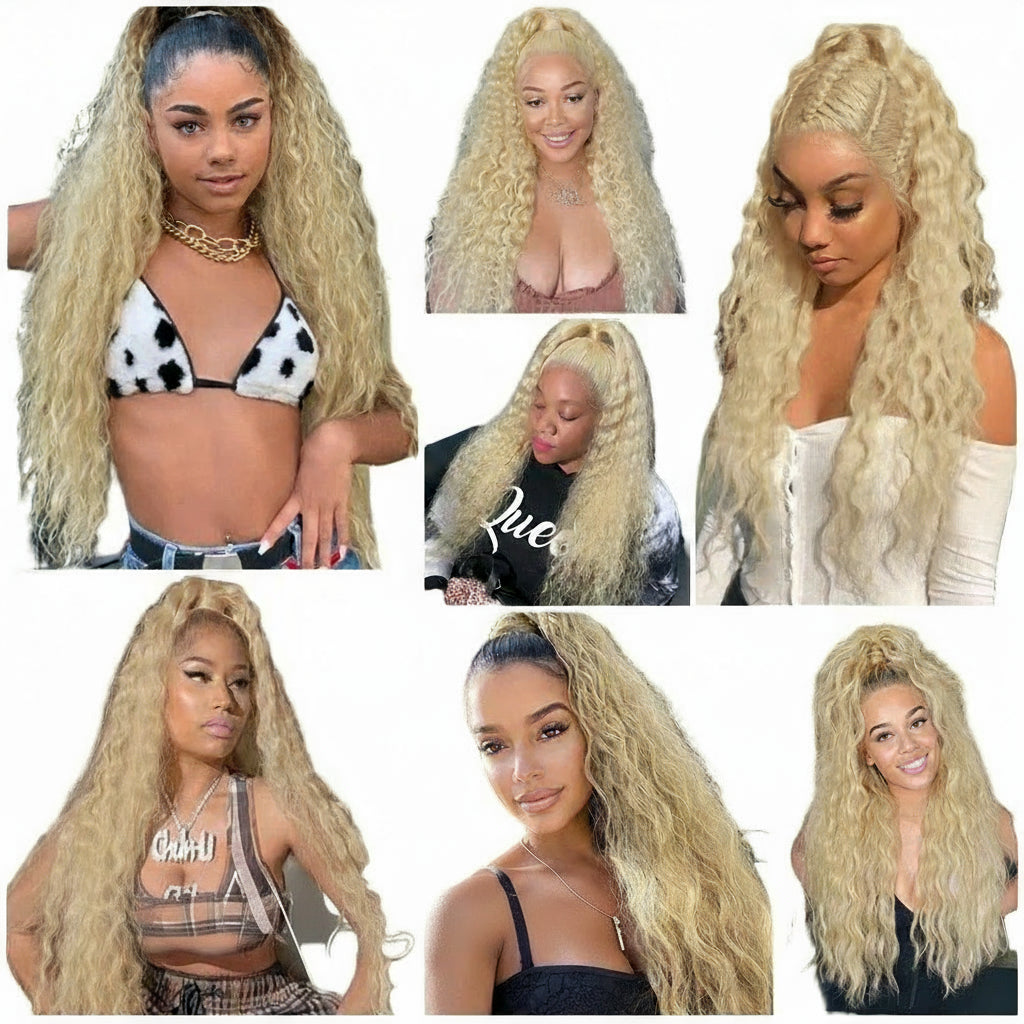 Synthetic Long Wavy Ponytail Extensions