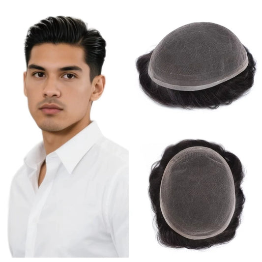 Full Lace Toupee For Men Human Hair Unit