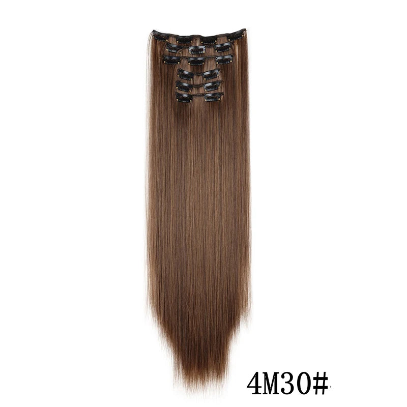 Synthetic Clips in Hair Extensions