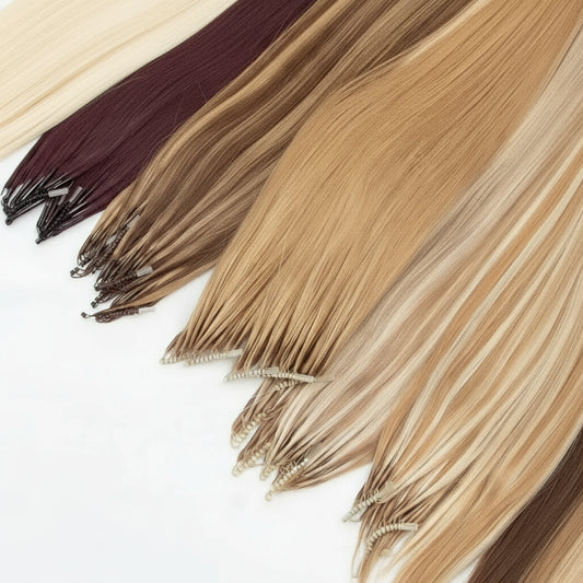 8D Human Hair Extensions Blonde 12"-24" Microlink