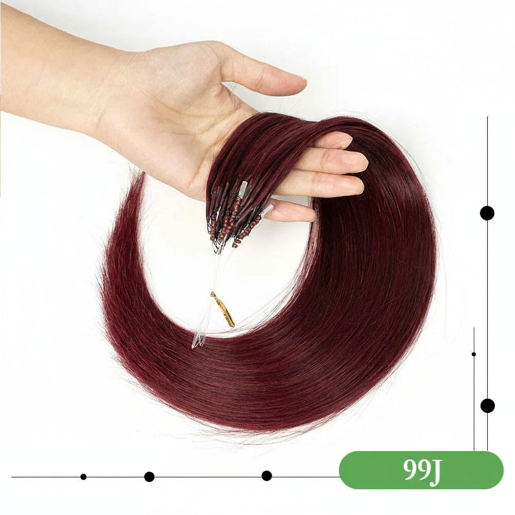 8D Human Hair Extensions Blonde 12"-24" Microlink