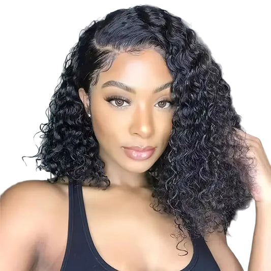 200% Density 14 Inch Curly Short Bob