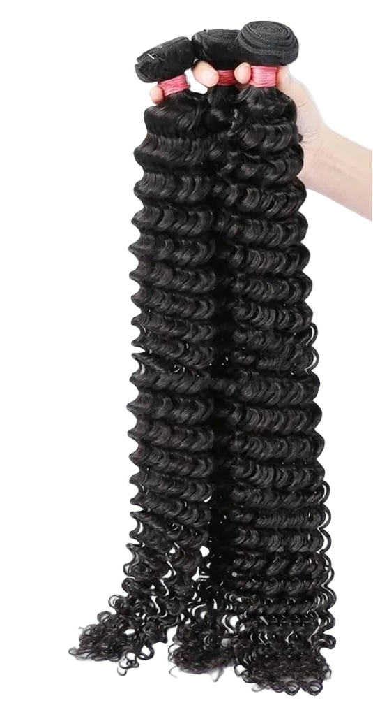 12A Human Hair Bundles Deep Wave  30 34 36 Inch 100% Unprocessed Brazilian Virgin Hair Weave 3 Bundles