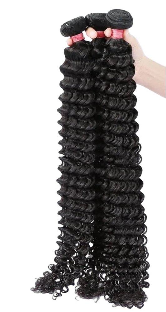 12A Human Hair Bundles Deep Wave  30 34 36 Inch 100% Unprocessed Brazilian Virgin Hair Weave 3 Bundles