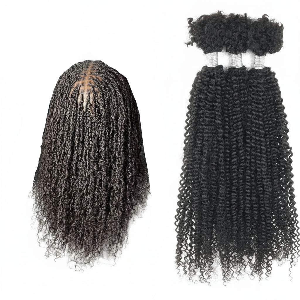 Sleek Kinky Twist Crochet Braiding Hair 100% Human
