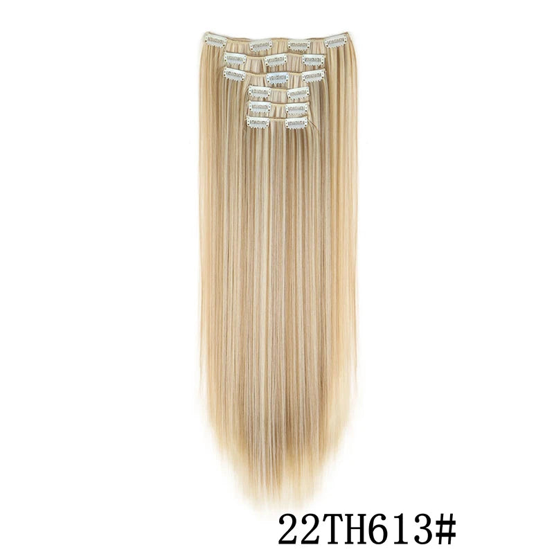 Synthetic Clips in Hair Extensions