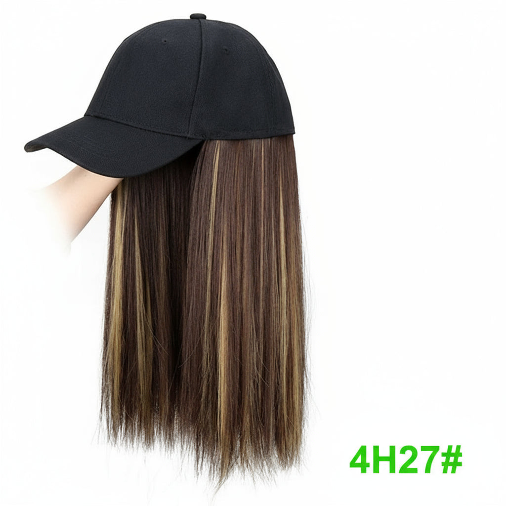 18Inch Synthetic Baseball Cap  Long  Hair Extensions