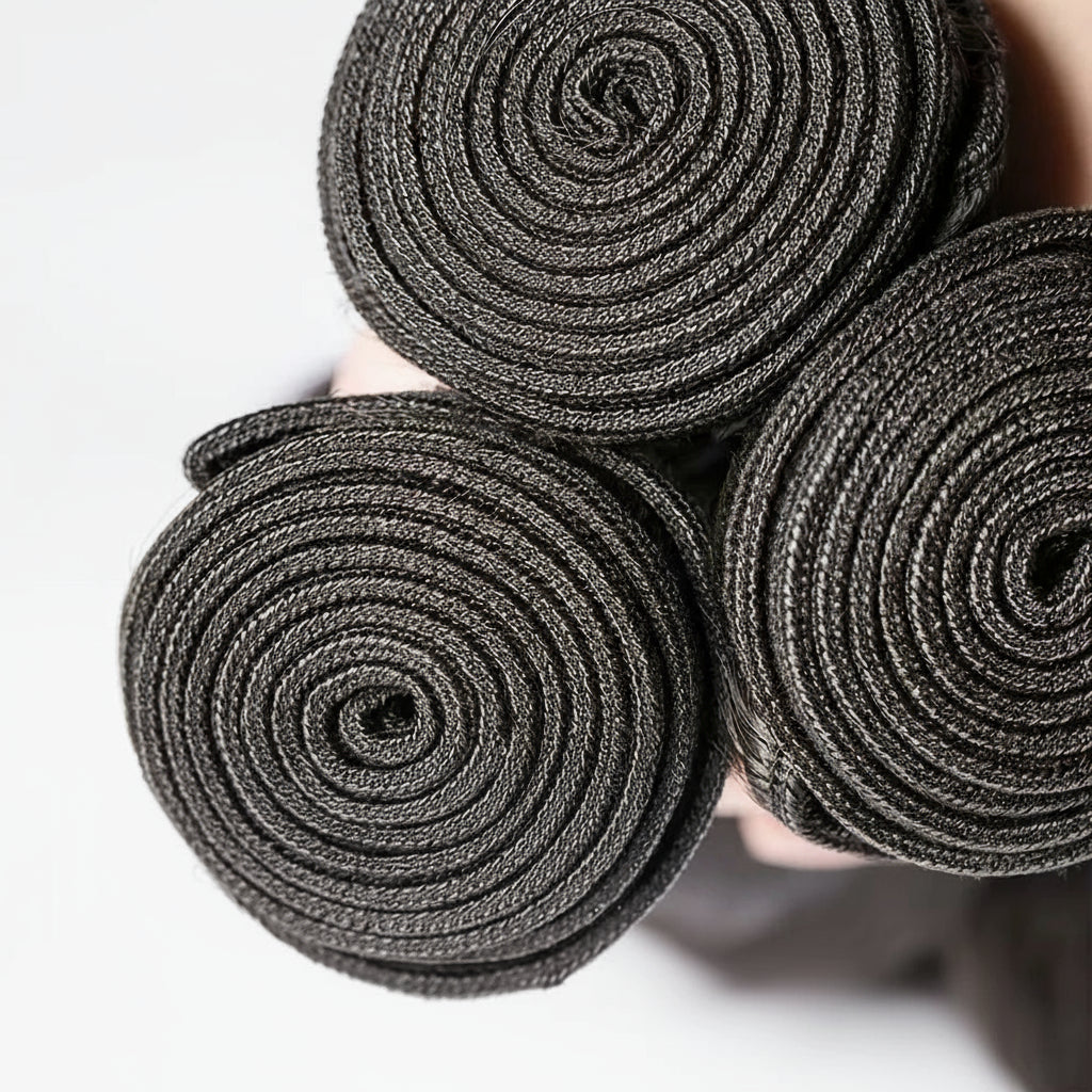 12A Brazilian Bone Straight Extensions Human Hair Bundles 100% Unprocessed Remy Double Weft Natural Black Thick Bundle