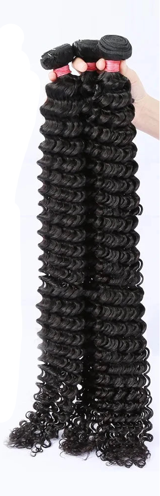 Deep Wave Human Hair Bundles Curly Hair Weaving 28 30 40 42 Inch Natural Human Hair Remy Loose Deep Wave Hair 1 2 3 4 5 Bundles