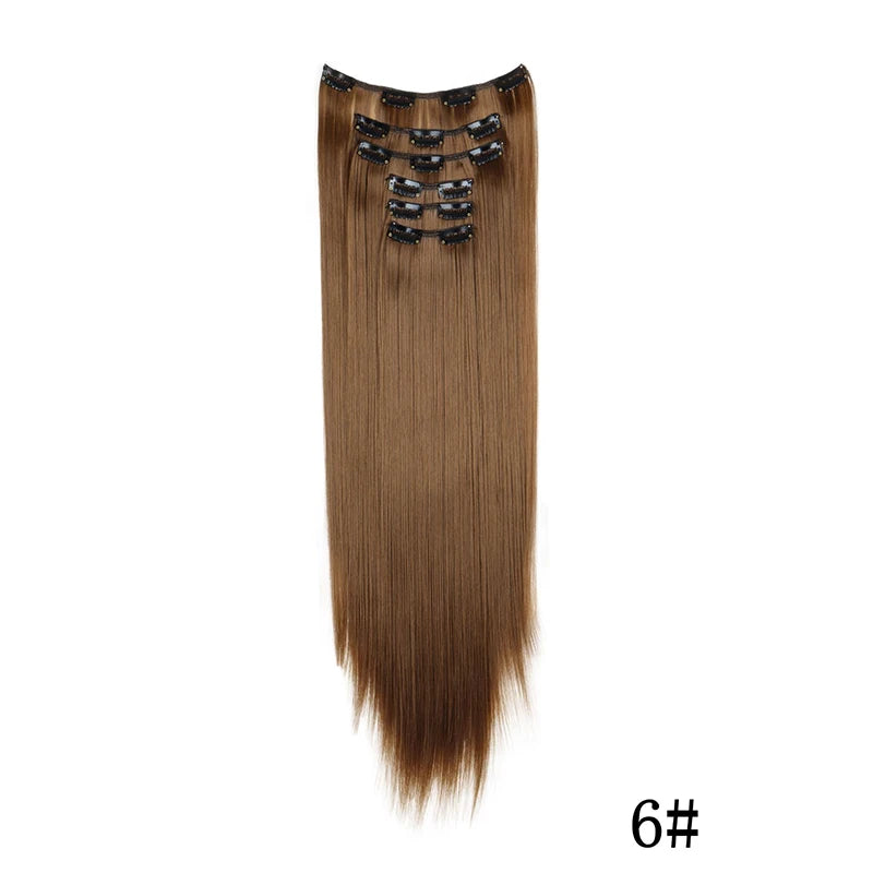 Synthetic Clips in Hair Extensions