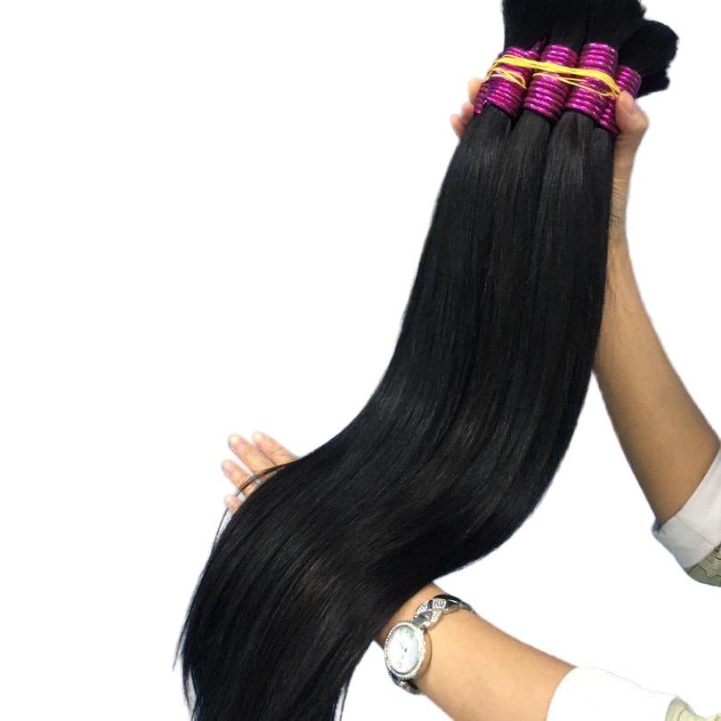 Virgin Bulk Human Hair Deep Wave Braiding 100% Unprocessed Hair