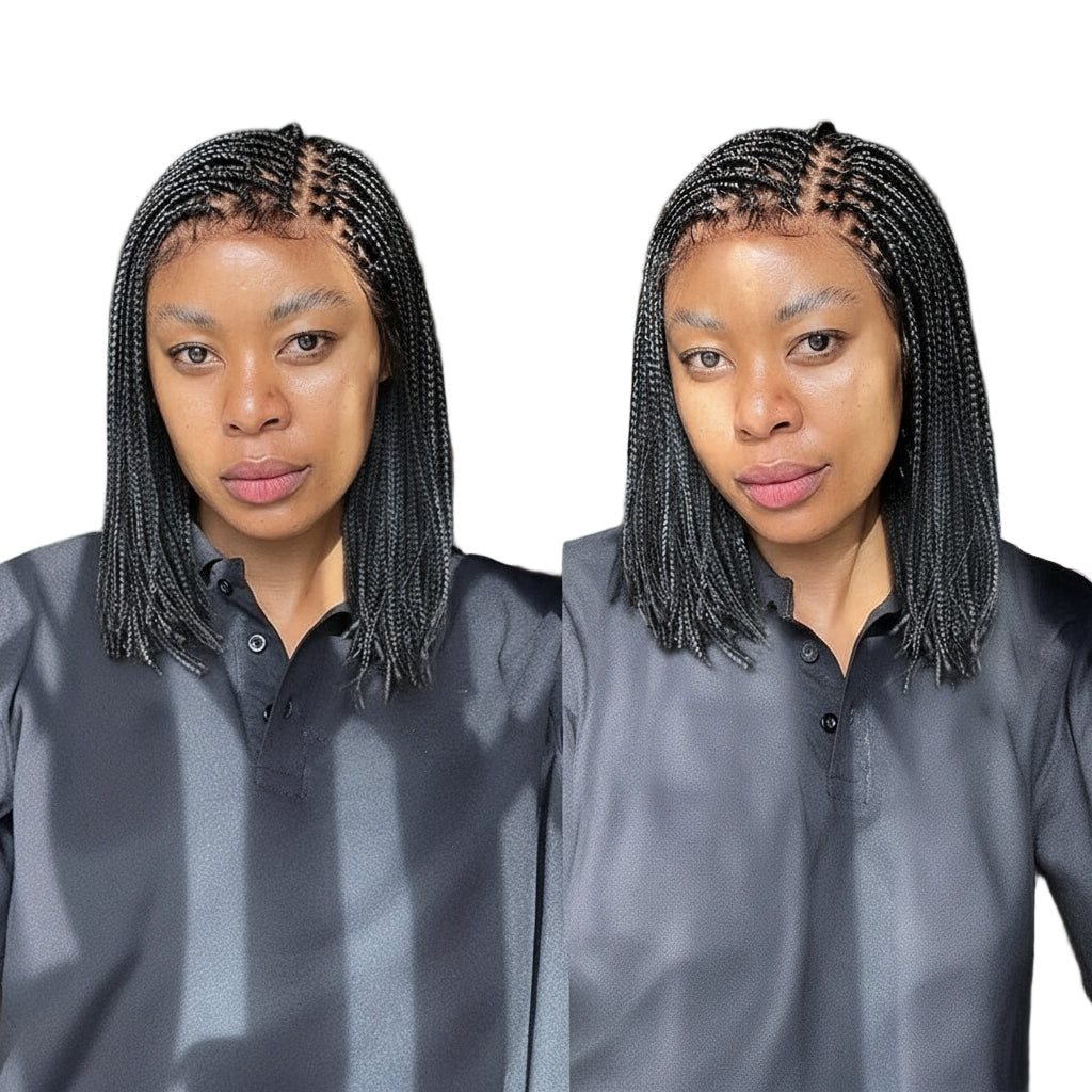 Micro twist Braids Synthetic Cornrows Braided Wigs