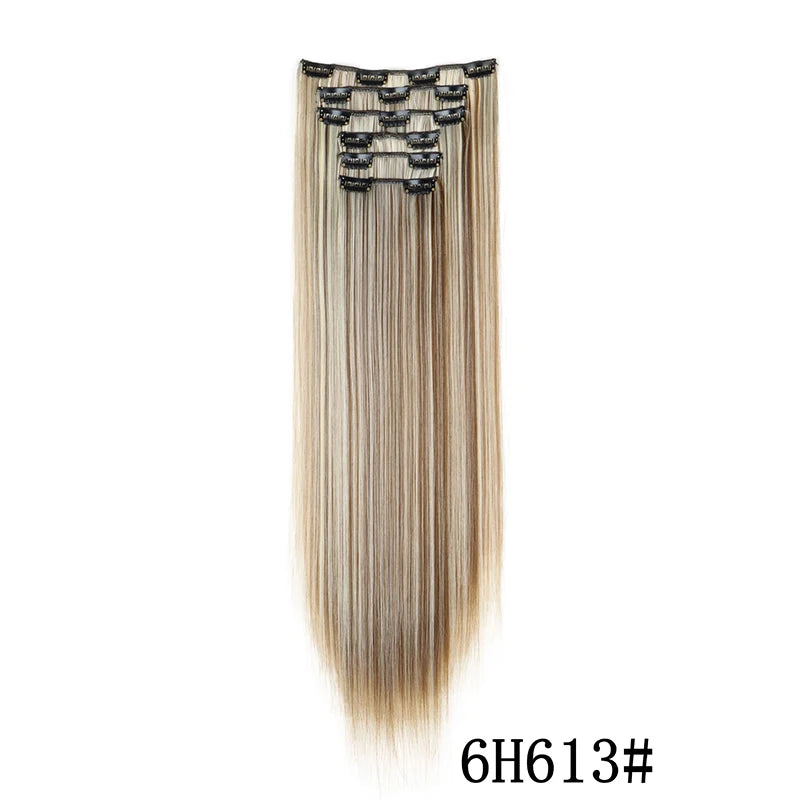 Synthetic Clips in Hair Extensions