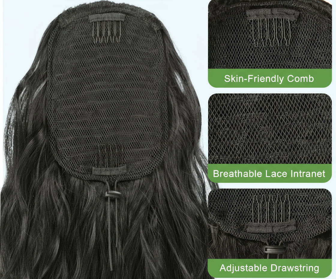 Long Curly Wavy Ponytail Hair Extension