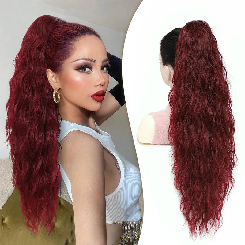 Long Curly Wavy Ponytail Hair Extension