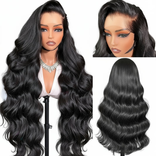Full Hd Lace Wig 13x6 Human Hair PrePlucked Brazilian Body Wave 30 40 Inch