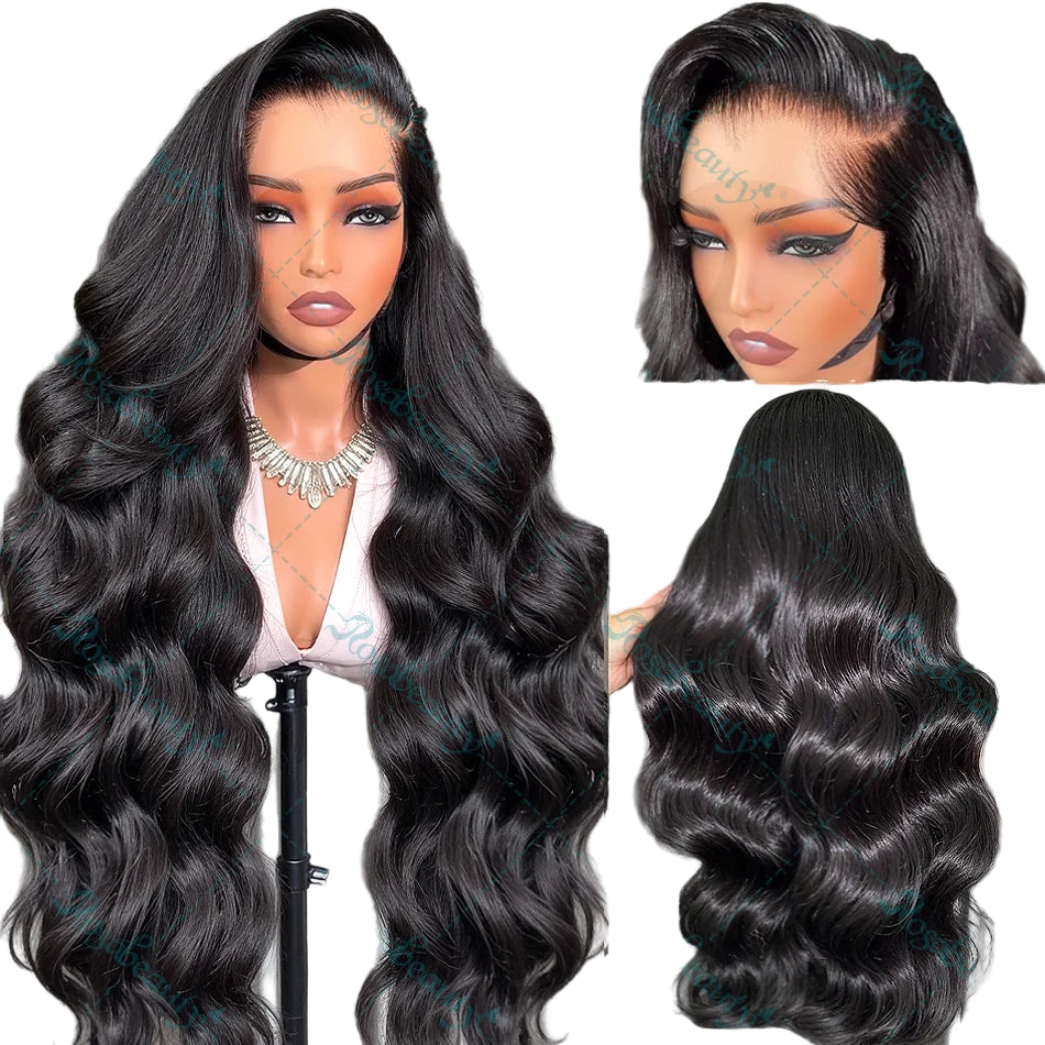Hd Lace Wig 13x6 Human Hair Transparent PrePlucked Brazilian Body Wave Lace Frontal 30 40 Inch Lace Front Wigs