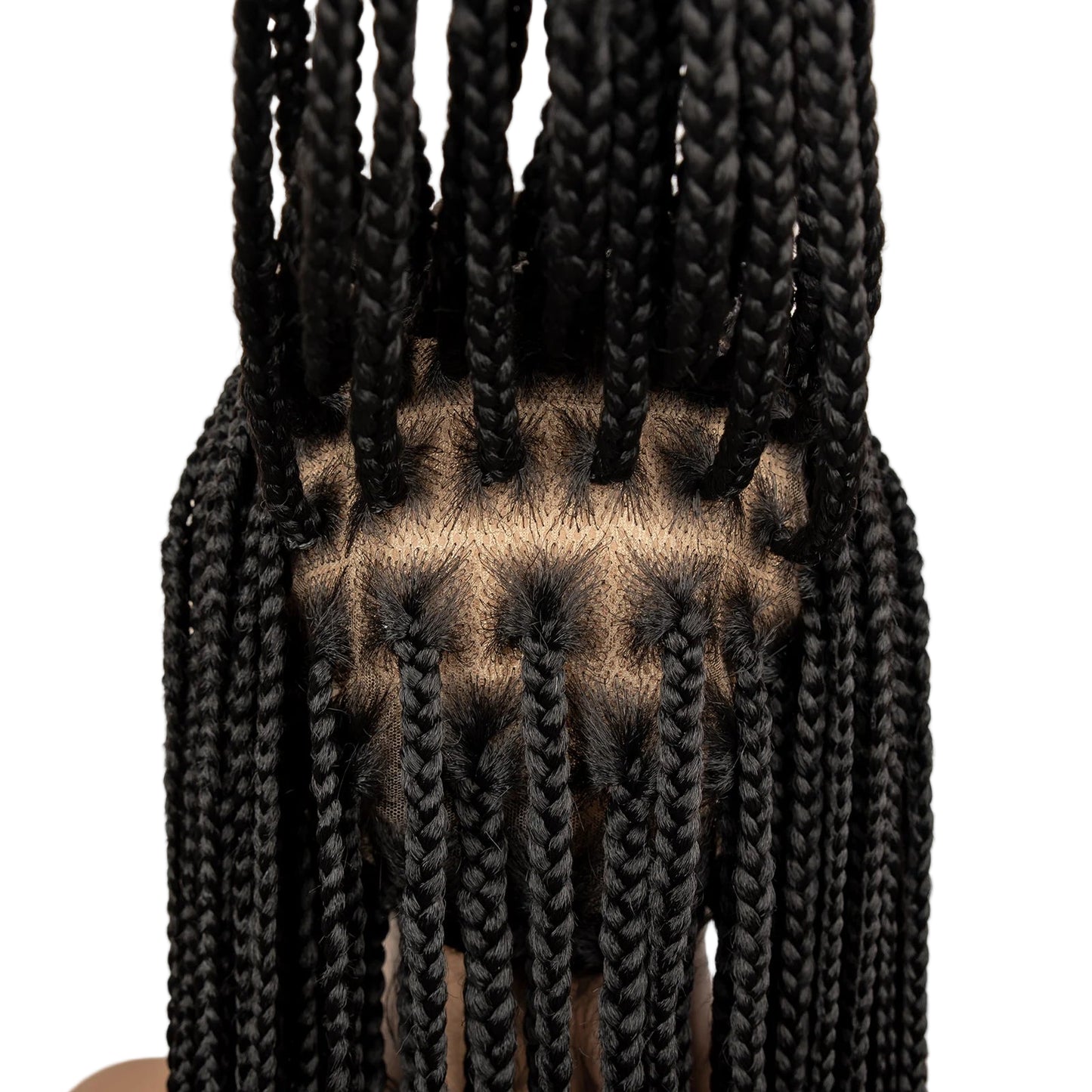 African Braided Hair Wigs Synthetic Full Lace Cornrows