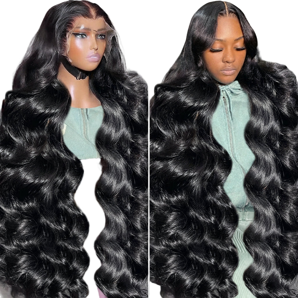 Hd Lace Wig 13x6 Human Hair Transparent PrePlucked Brazilian Body Wave Lace Frontal 30 40 Inch Lace Front Wigs