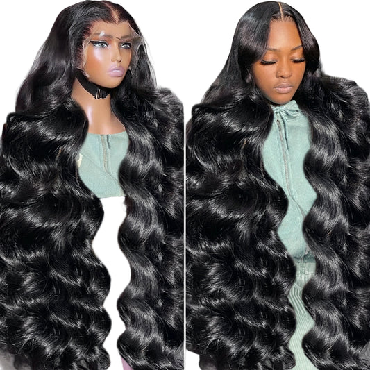 Hd Lace Wig 13x6 Human Hair Transparent PrePlucked Brazilian Body Wave Lace Frontal 30 40 Inch Lace Front Wigs